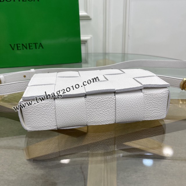 Bottega veneta高端女包 KF0017荔枝紋 寶緹嘉荔枝紋牛皮CASSETTE包包 BV經典款單肩斜挎包  gxz1264